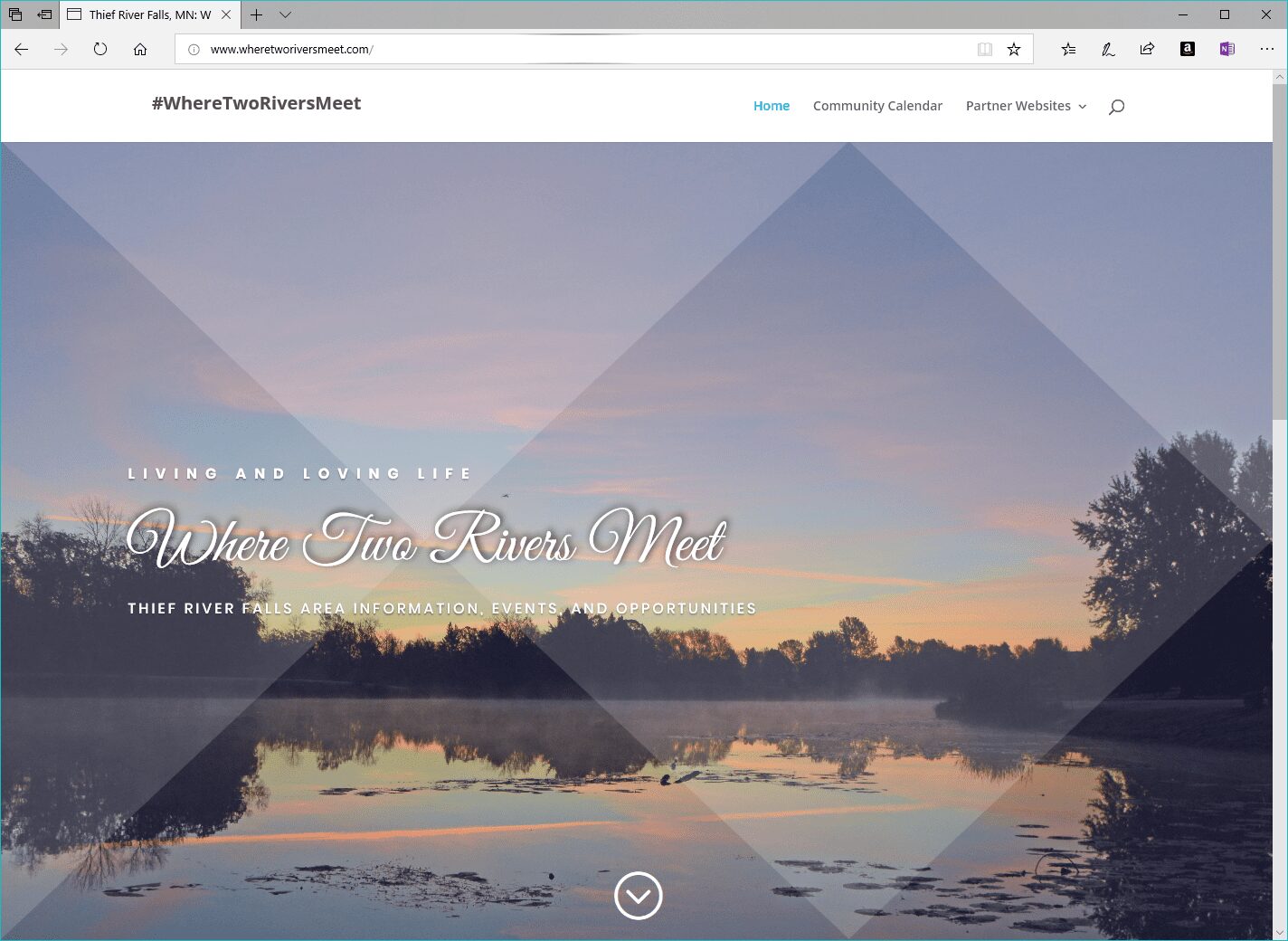 Where Two Rivers Meet landing page Where Two Rivers Meet landing page